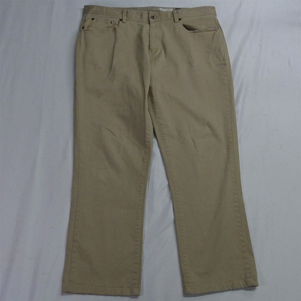 J.‎ Hilburn 38 x 30 Khaki Bespoke 5 Pocket Bootcut Chino Pants